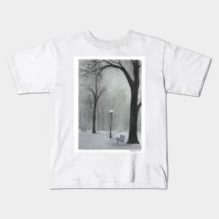 Winter Lamppost Kids T-Shirt